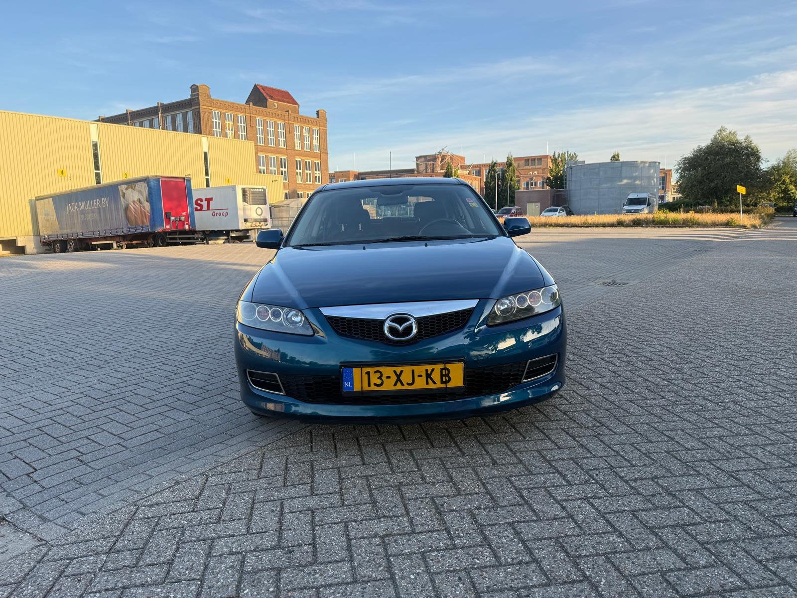 Mazda 6 1.8 Sport NAP ✅APK✅, Auto's, Zwart, 4 cilinders, Blauw, Origineel Nederlands
