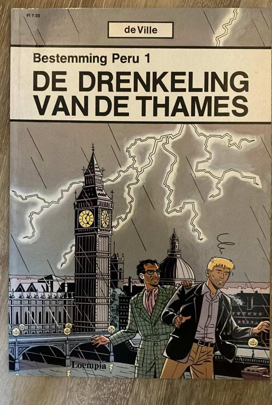 De Ville - bestemming Peru 1: de denkeling van de Thames, Eén stripboek, Ophalen of Verzenden, Zo goed als nieuw