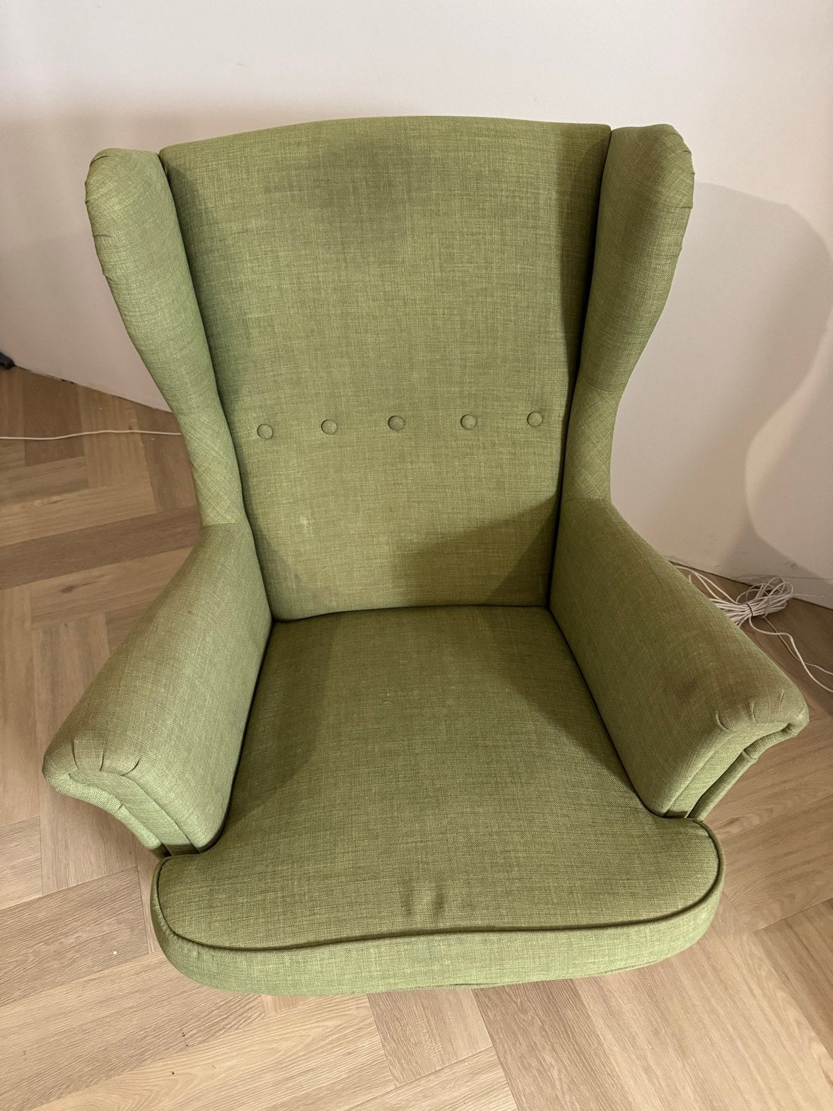 Ikea Strandmon fauteuil - Gebruikt, Ophalen, Gebruikt, Stof, 75 tot 100 cm