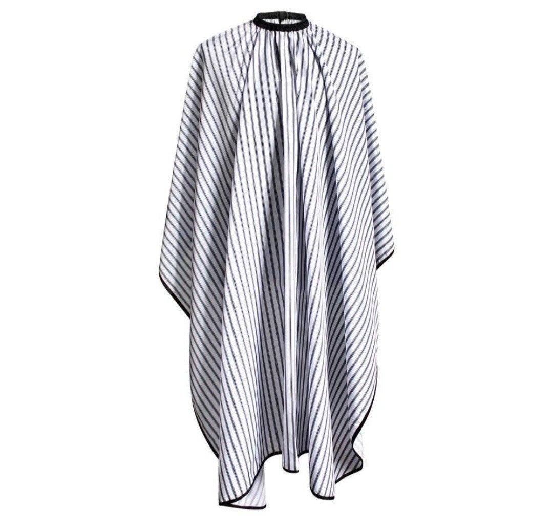 Kapperscape / Knipcape - Zwart-wit gestreept, Sieraden, Tassen en Uiterlijk, Ophalen of Verzenden, Nieuw