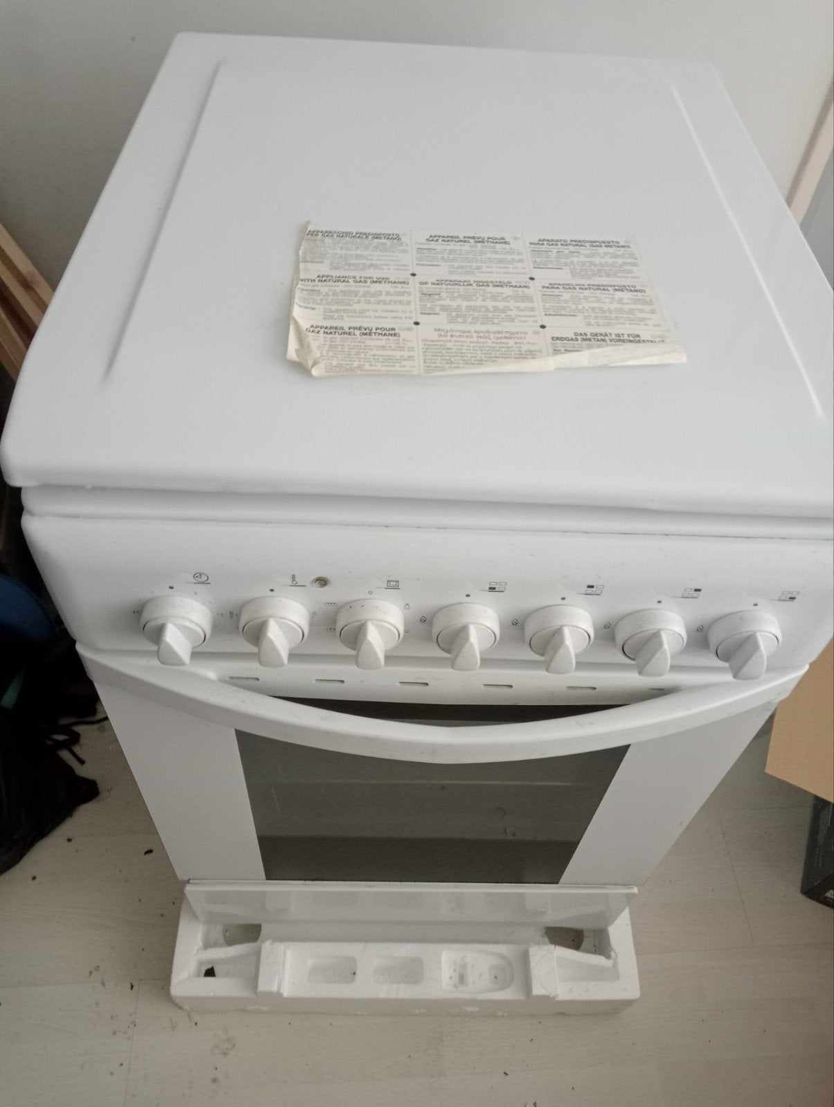 Gasfornuis met elektrische oven, Witgoed en Apparatuur, Fornuizen, Ophalen of Verzenden, Gebruikt, Vrijstaand, Gas
