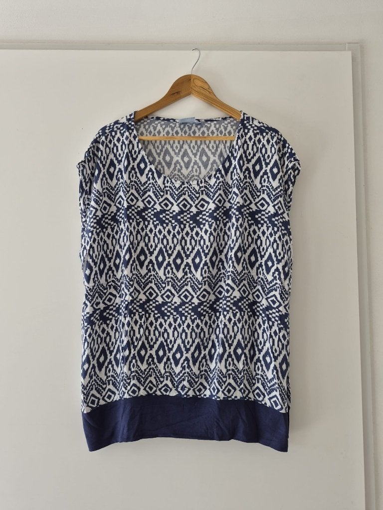 Top John Cabot maat XL dames - blauw, Blauw, Maat 46/48 (XL) of groter, Ophalen of Verzenden, Zo goed als nieuw