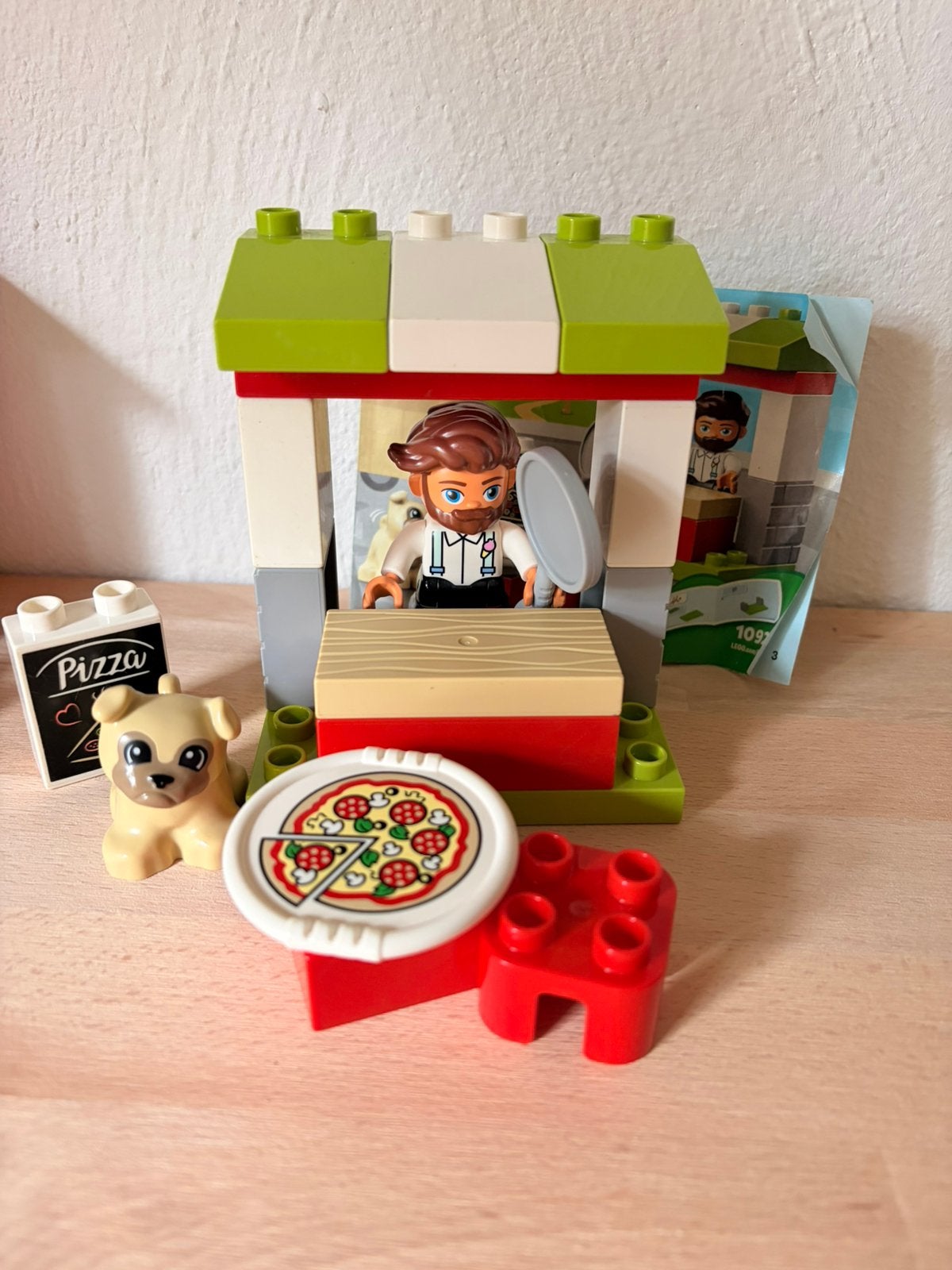 LEGO DUPLO 10927 Pizzakraam, Ophalen of Verzenden, Zo goed als nieuw, Duplo