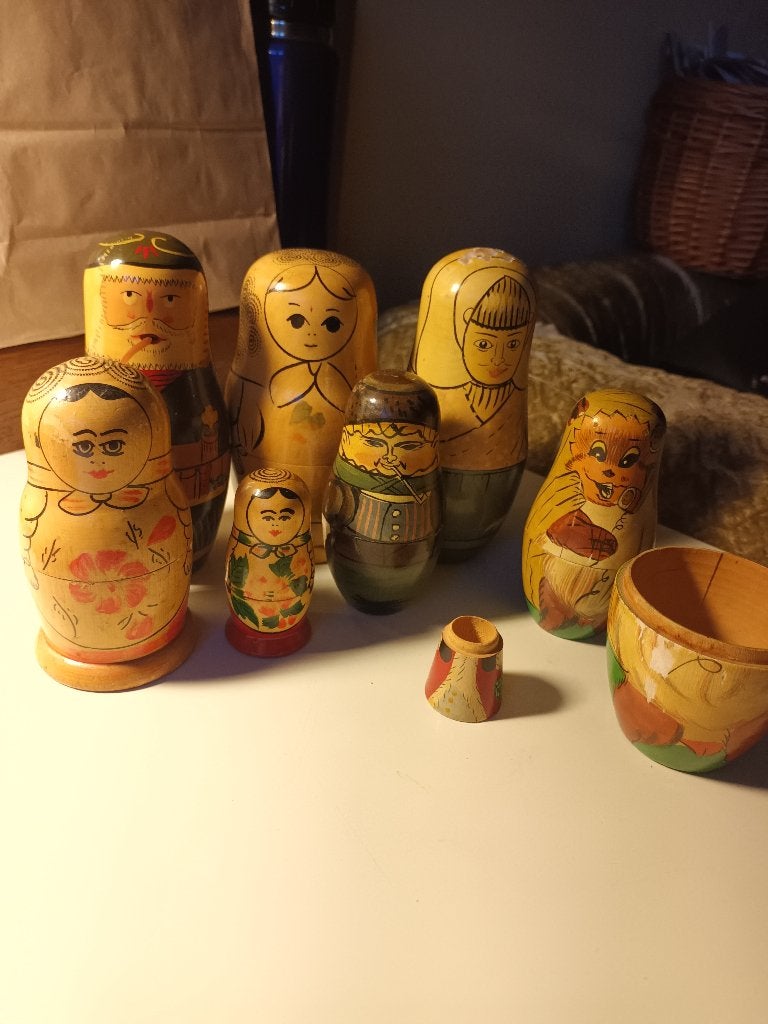 Matroesjka's ( oude verzameling) in 1 koop!, Ophalen of Verzenden, Gebruikt