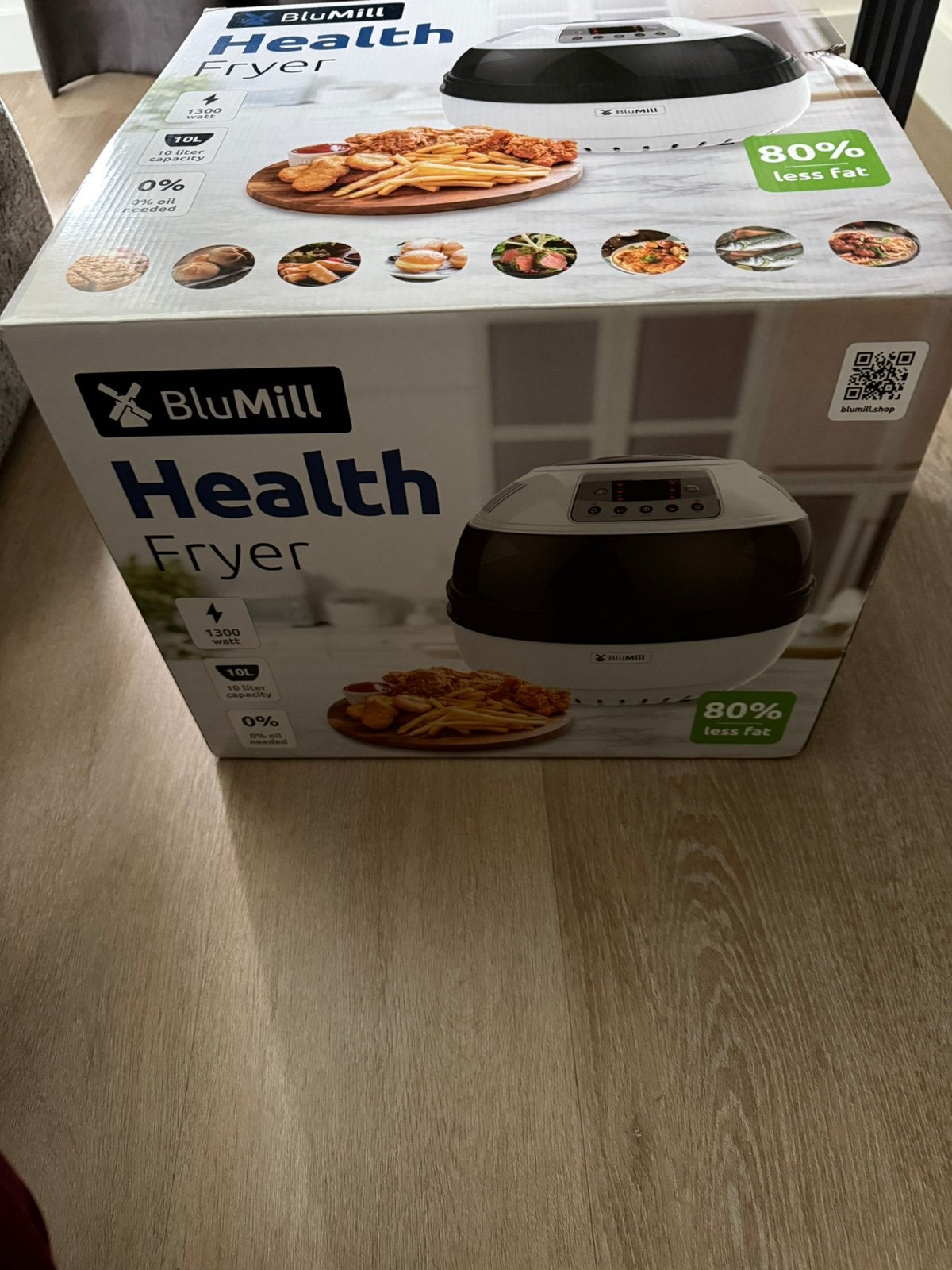NIEUW in doos blu health fryer 10L, Ophalen of Verzenden, Nieuw, Airfryer, Minder dan 750 gram