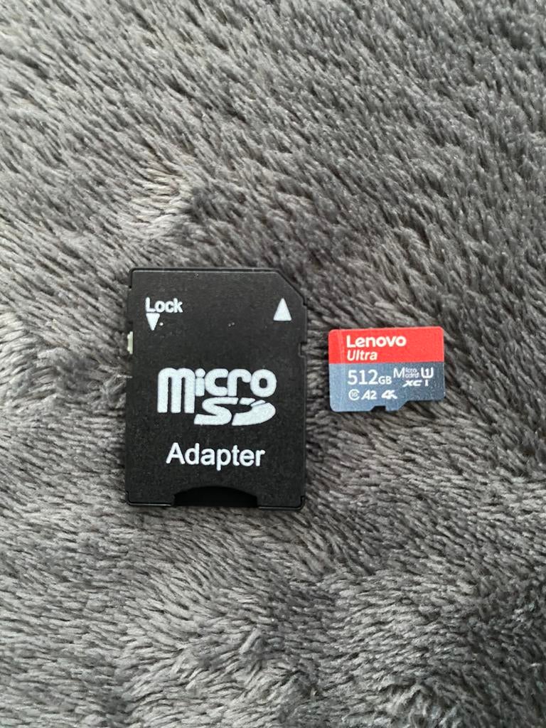 Micro SD geheugenkaart 512 GB plus adapter, A2, klasse 10, Ophalen of Verzenden, Nieuw, SD, 512 GB