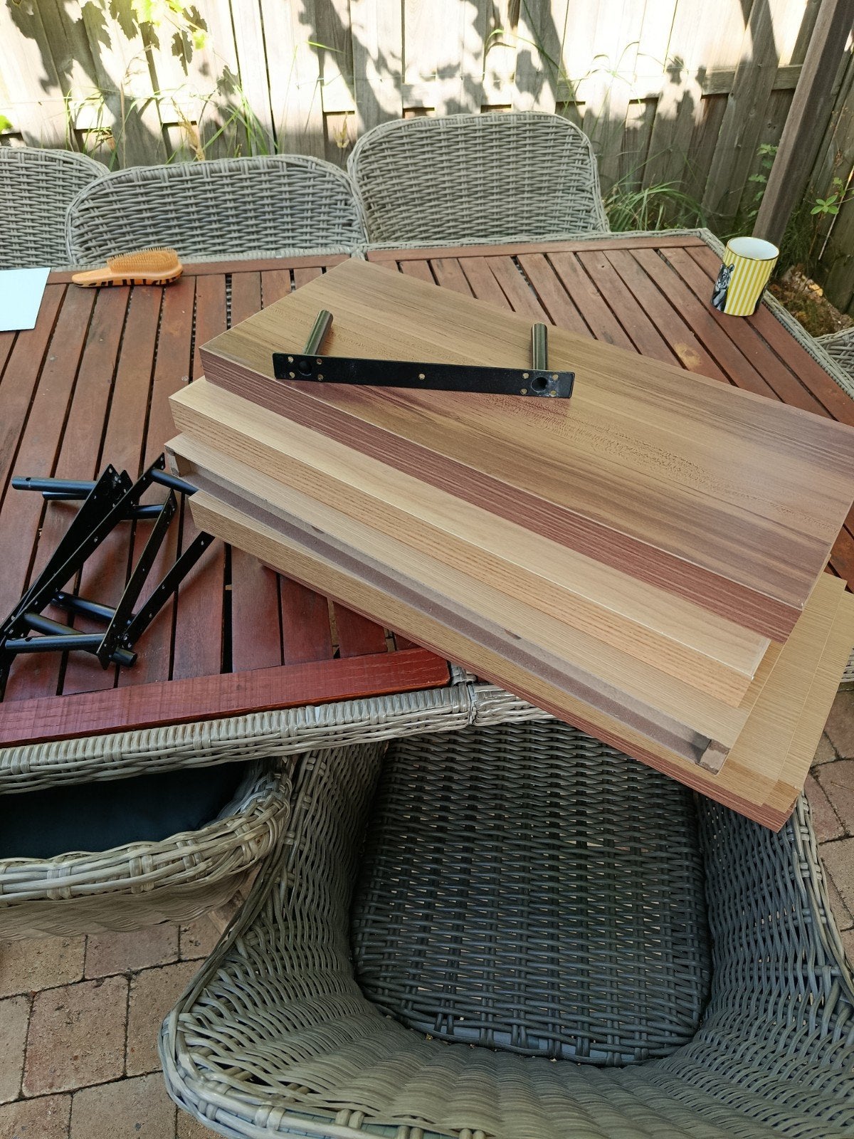 Zwevende wandplank 6x, Huis en Inrichting, Woonaccessoires | Wandplanken en Boekenplanken, Ophalen, Gebruikt