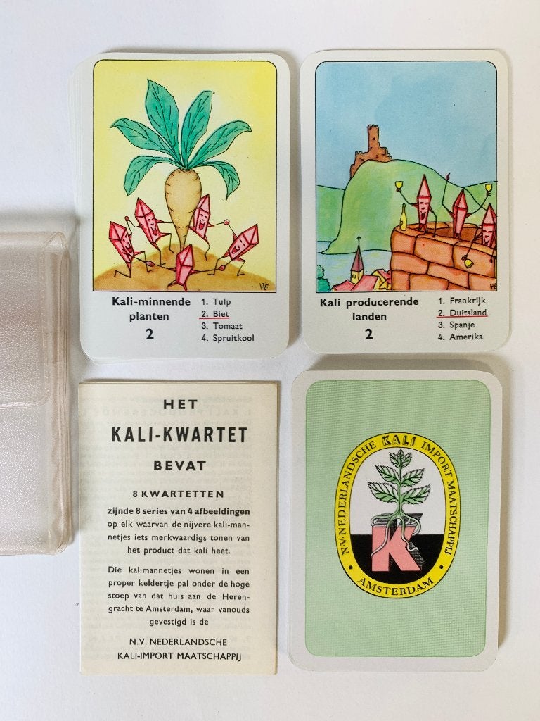 Kwartet Kali import maatschappij Amsterdam Kwartetspel, Ophalen of Verzenden, Zo goed als nieuw, Kwartet(ten)