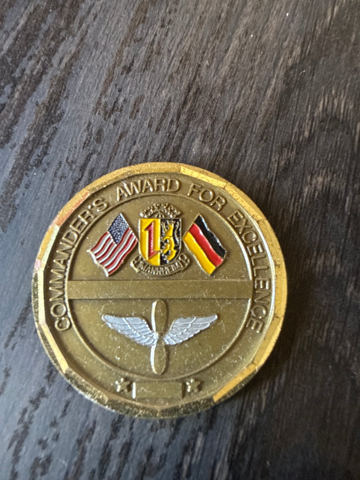 Commander's Award for Excellence Challenge Coin, Ophalen of Verzenden
