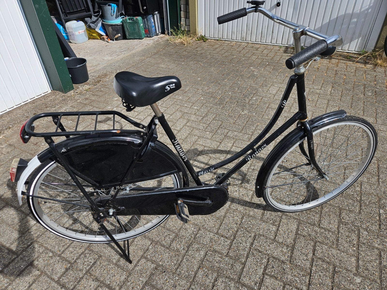 Omafiets Ranger zwart, Fietsen en Brommers, Ophalen, Gebruikt