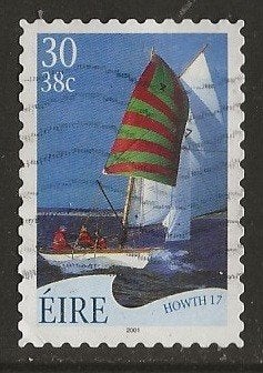 Ierland 40, zeilboot, Verzenden, Ierland, Gestempeld