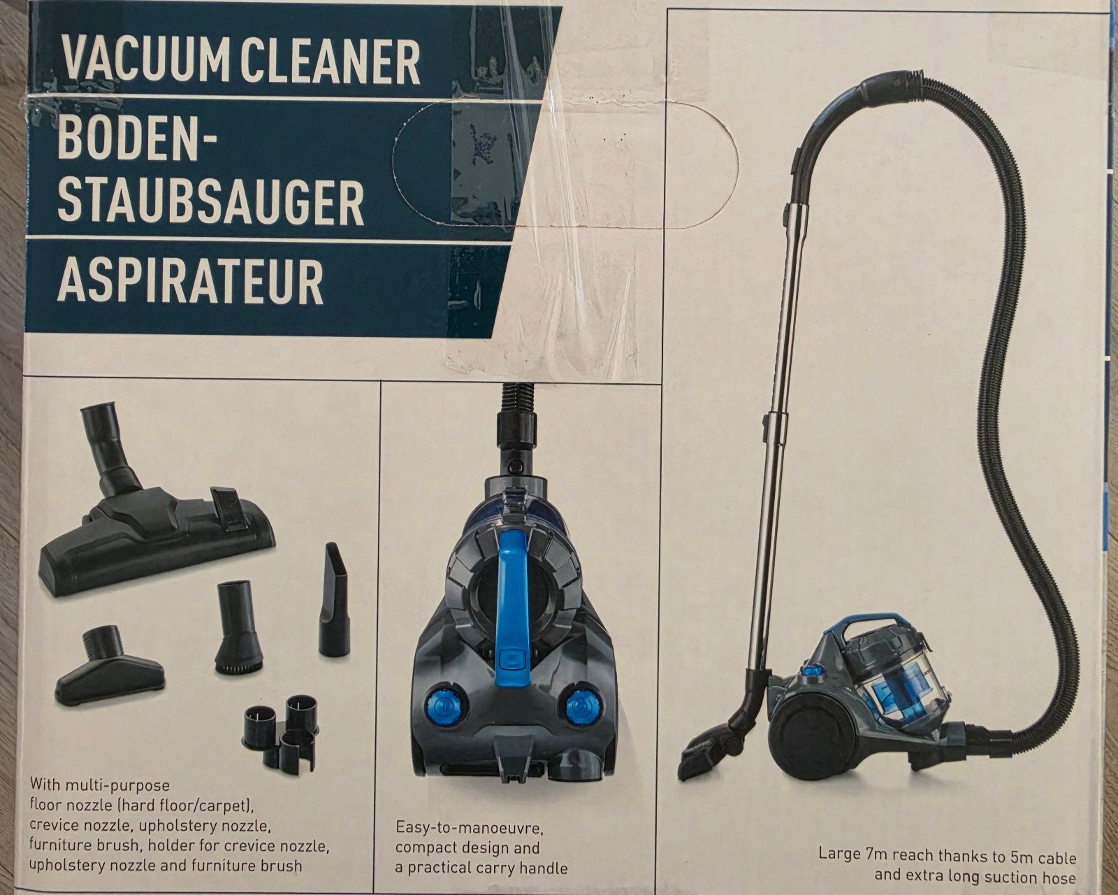 Stofzuiger met accessoires - zo goed als nieuw, Ophalen of Verzenden, Zo goed als nieuw, Sledestofzuiger, Reservoir