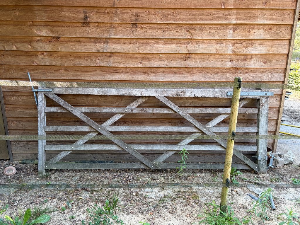 Hek / poort lands end, Tuin en Terras, Tuinhekken en Hekwerk, Ophalen, Gebruikt, Hout, Overige typen
