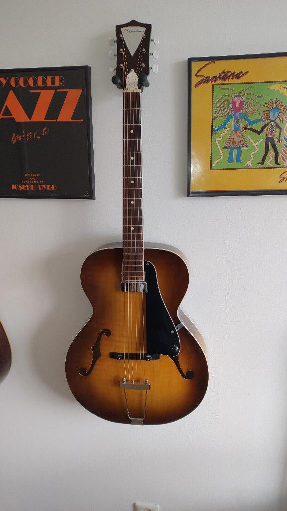 Silvertone archtop gitaar ca. 1964, Muziek en Instrumenten, Snaarinstrumenten | Gitaren | Elektrisch, Ophalen, Gebruikt, Hollow body