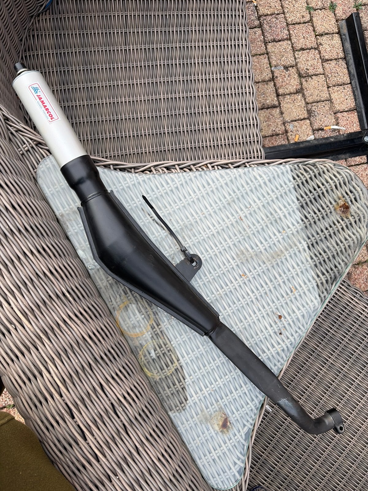 Jamarcool Uitlaat - Zo goed als nieuw vespa ciao, Fietsen en Brommers, Ophalen of Verzenden, Zo goed als nieuw, Uitlaat