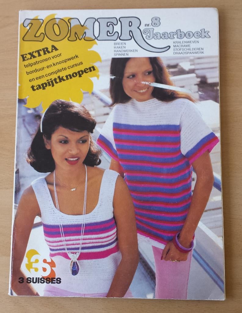 Zomer Jaarboek 3 Suisses - nr.8 - jaren 80, Gebruikt, Breien of Haken, Ophalen of Verzenden, 3 Suisses