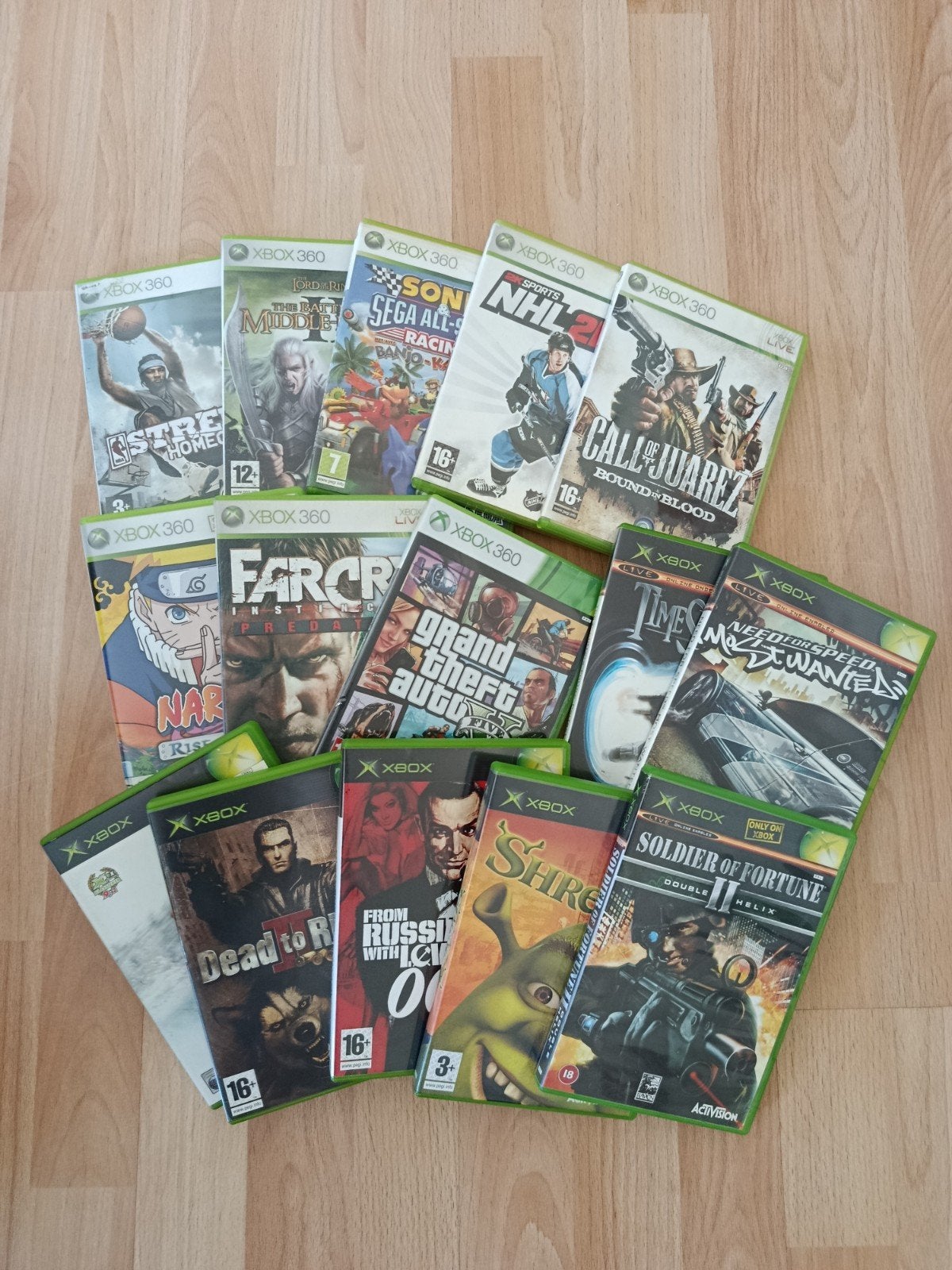 Xbox + X Box 360 games bundel, Gebruikt, 1 speler, Vanaf 3 jaar, Ophalen