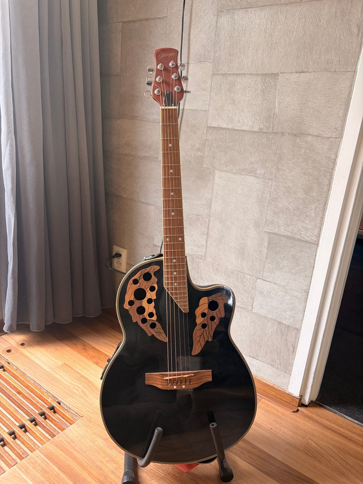Stagg semi acoustische western gitaar, Ophalen, Gebruikt, Western- of Steelstringgitaar