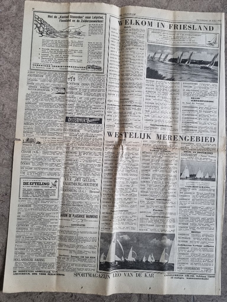 Welkom in Friesland (1957), Ophalen of Verzenden, 1940 tot 1960, Knipsel(s)
