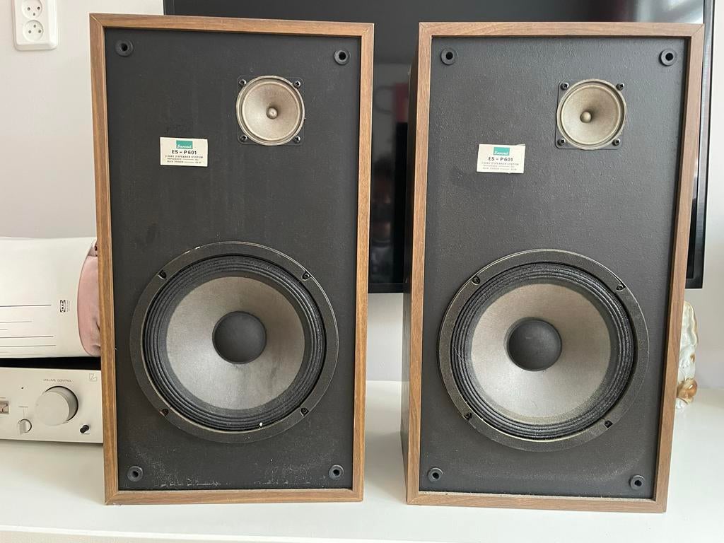 Sansui ES-P601 Luidsprekers - Klinken waanzinnig, Audio, Tv en Foto, Luidsprekers, Gebruikt, Minder dan 60 watt, Front, Rear of Stereo speakers