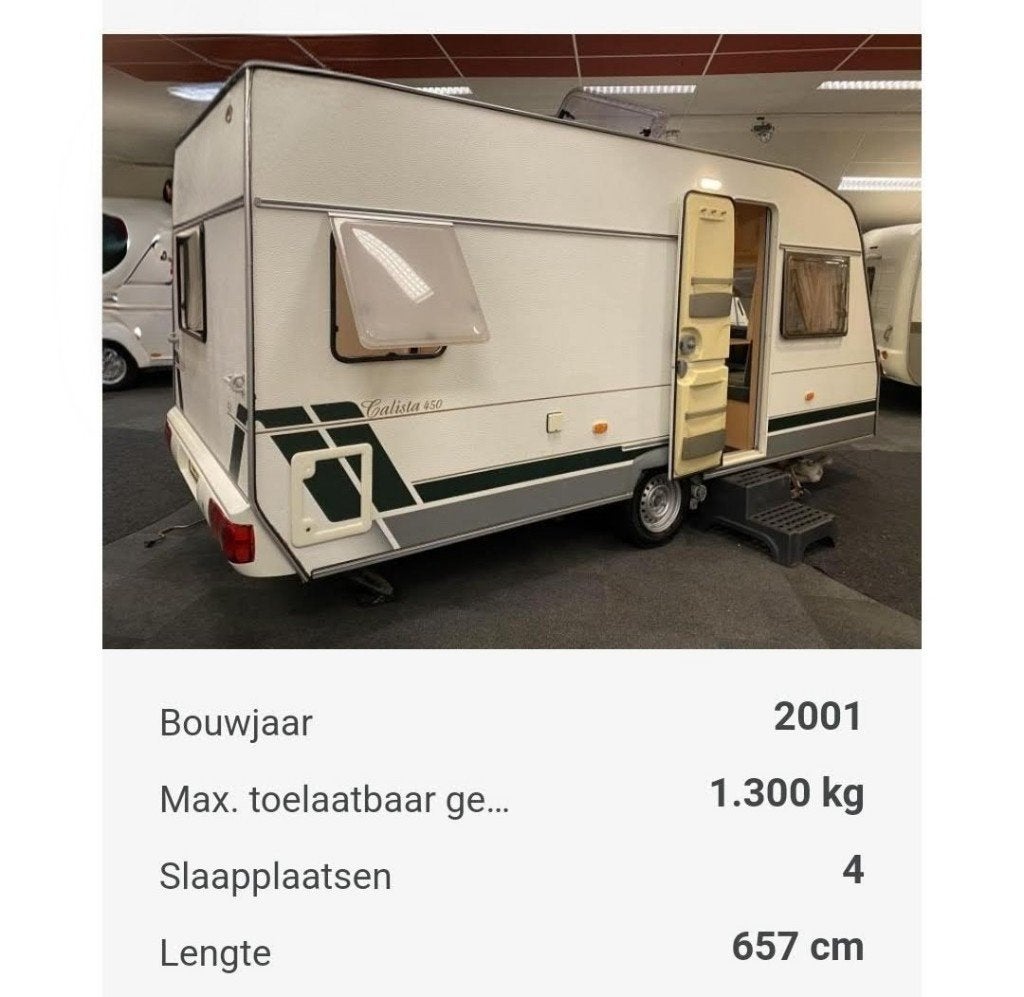 Chateau Calista Chalet 450 FU met mover, Caravans en Kamperen, Caravans, Chateau, Omvormbare zithoek, Rondzit, 750 - 1000 kg
