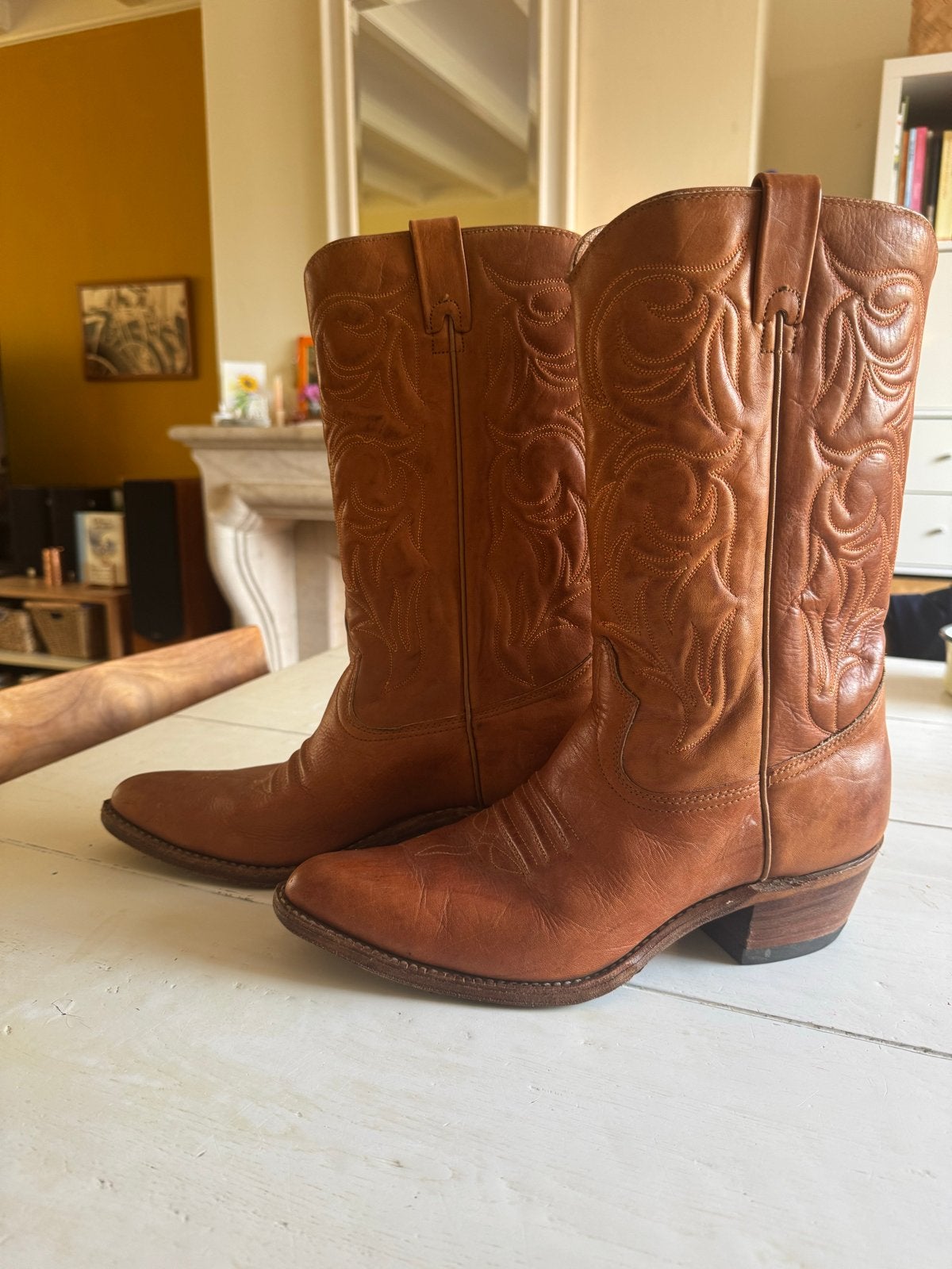 Originele Texas Westernlaarzen - Amerikaans Mt 11  Red Wing, Ophalen of Verzenden, Zo goed als nieuw, Bruin