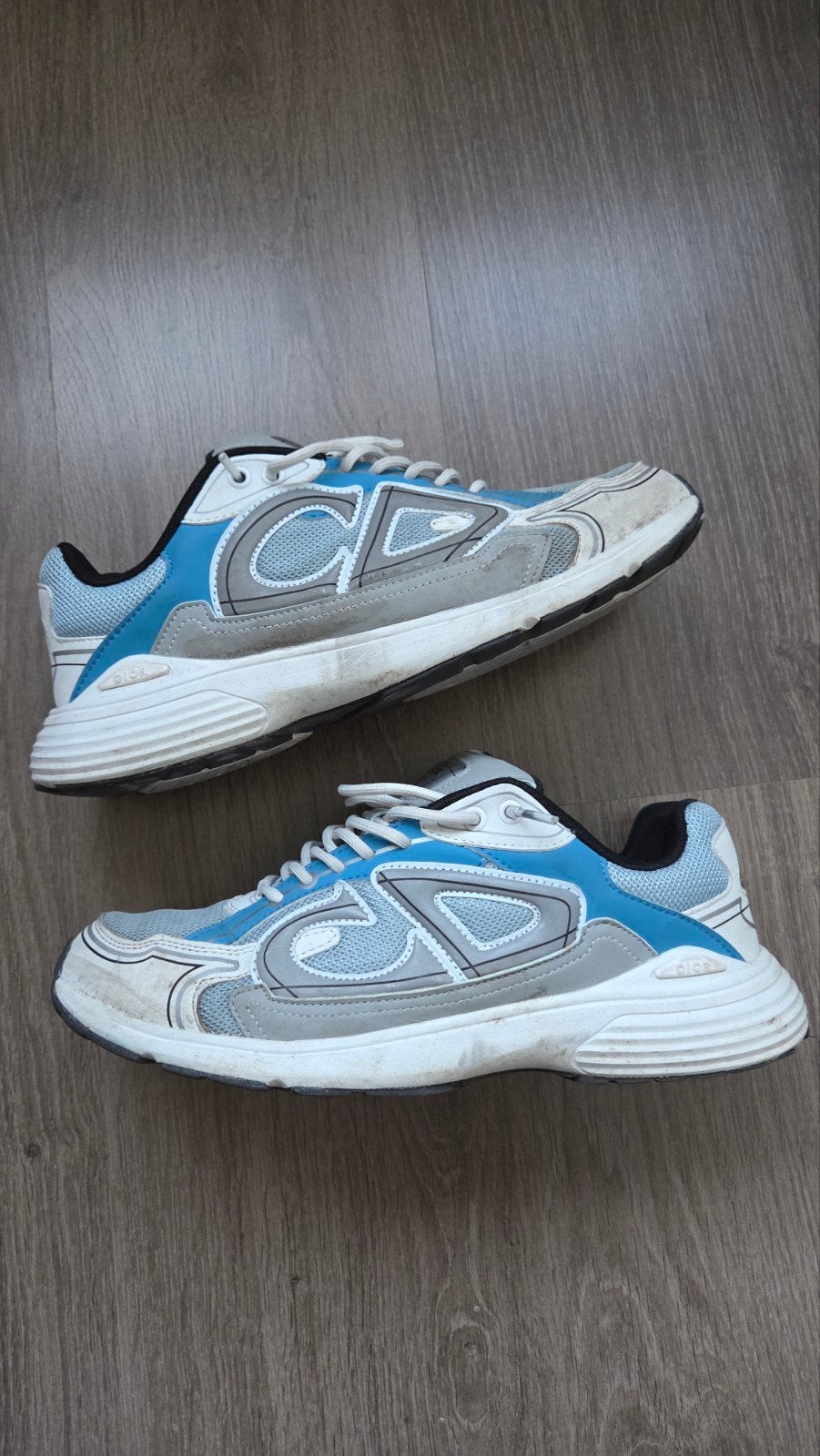 dior b30 sneakers wit/blauw/grijs, Wit, Ophalen of Verzenden, Sneakers of Gympen, Gedragen