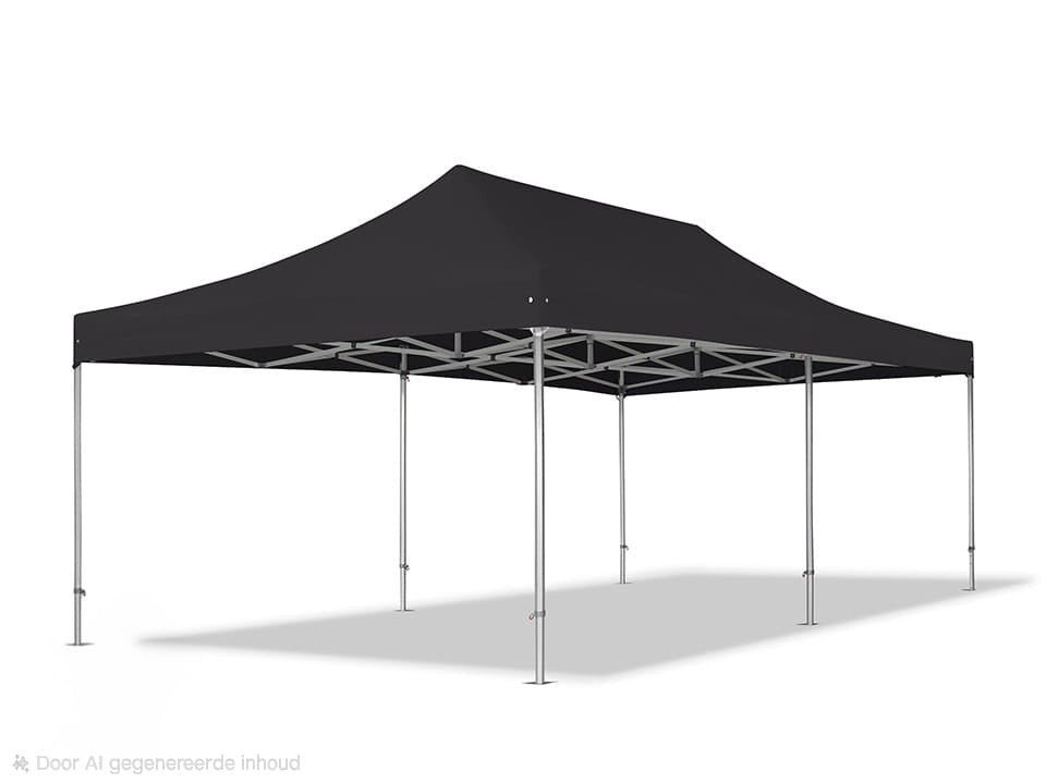 Te huur Zwarte Partytent easy up 4x8 / 3x6, Tuin en Terras, Partytenten, Opvouwbaar, Partytent, Zo goed als nieuw, 4 tot 6 meter