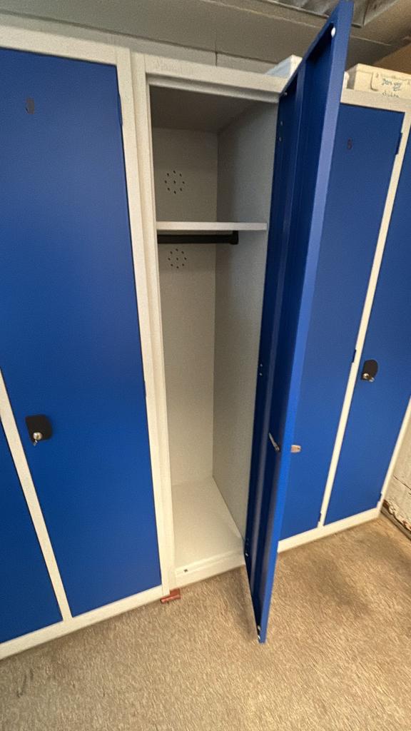 2x3 Lockers - Blauw met Grijs - Ideaal voor opslag, Huis en Inrichting, Ophalen, Gebruikt