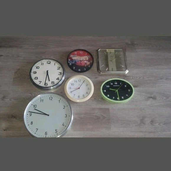 6 wandklokken, Ophalen of Verzenden, Zo goed als nieuw, Wandklok