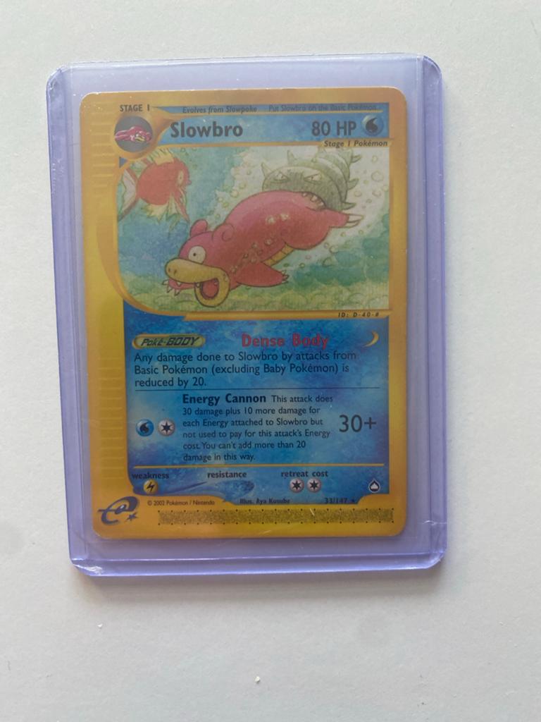 Slowbro Pokémon kaart, Ophalen of Verzenden, Zo goed als nieuw, Losse kaart