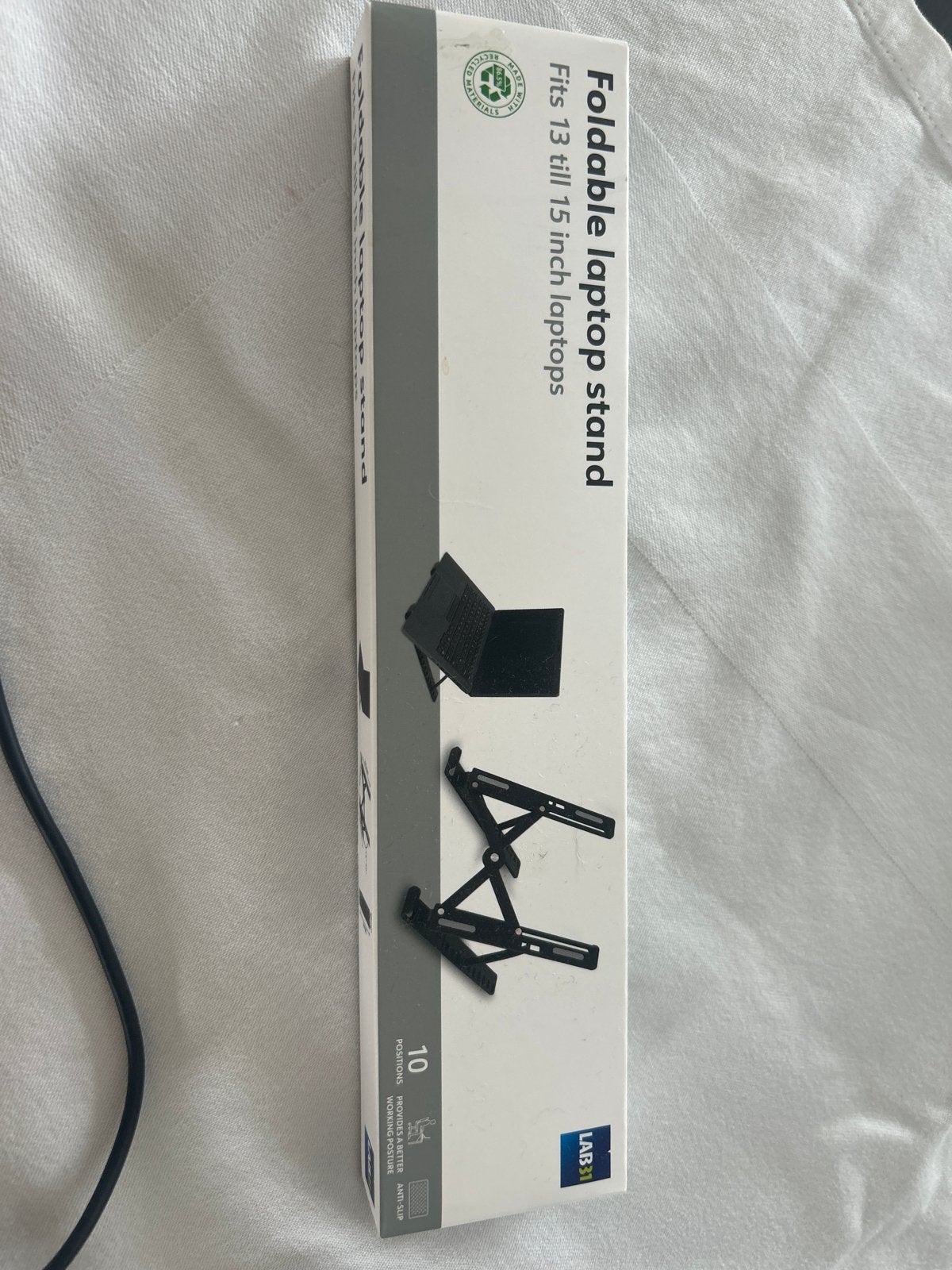Opvouwbare laptopstandaard voor 13-15 inch laptops, Ophalen of Verzenden, Nieuw, In hoogte verstelbaar