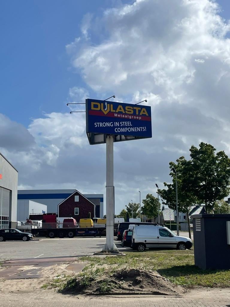 Reclamezuil/billboard van 9 meter hoor (ex Rijkswaterstaat), Verzamelen, Merken en Reclamevoorwerpen, Gebruikt, Reclamebord, Ophalen of Verzenden