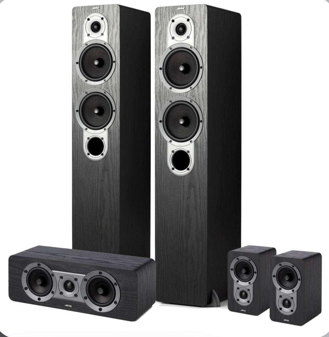 Jamo HCS 3 5.0 set, 70 watt of meer, Zo goed als nieuw, 5.1-systeem, Overige spelers