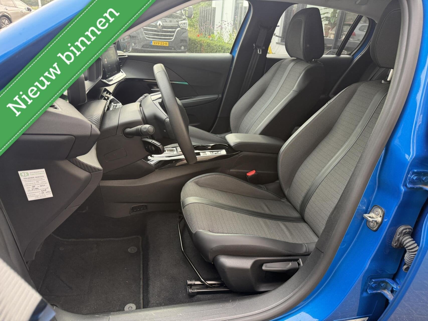 Peugeot e-208 EV Allure Pack 50 kWh SOH 96.7% *ALL-IN PRIJS*, Auto's, 12 maanden, Gebruikt, Zwart, Blauw