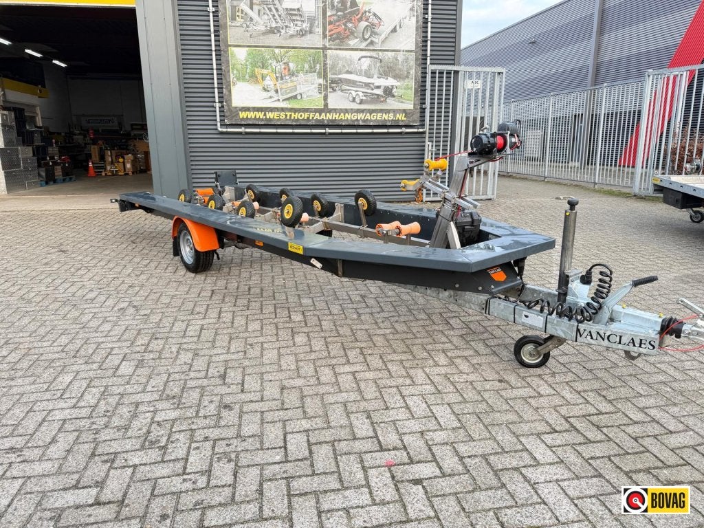 VANCLAES CUSTOM TRAILER 1500KG ELEKTR.LIER TOP!, Watersport en Boten, Boottrailers, Gebruikt