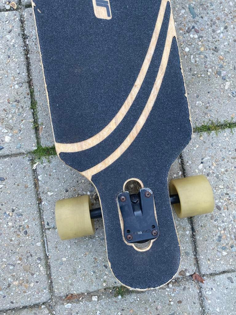 Elixir Longboard met unieke pin-up illustratie, Ophalen of Verzenden, Zo goed als nieuw, Skateboard, Longboard