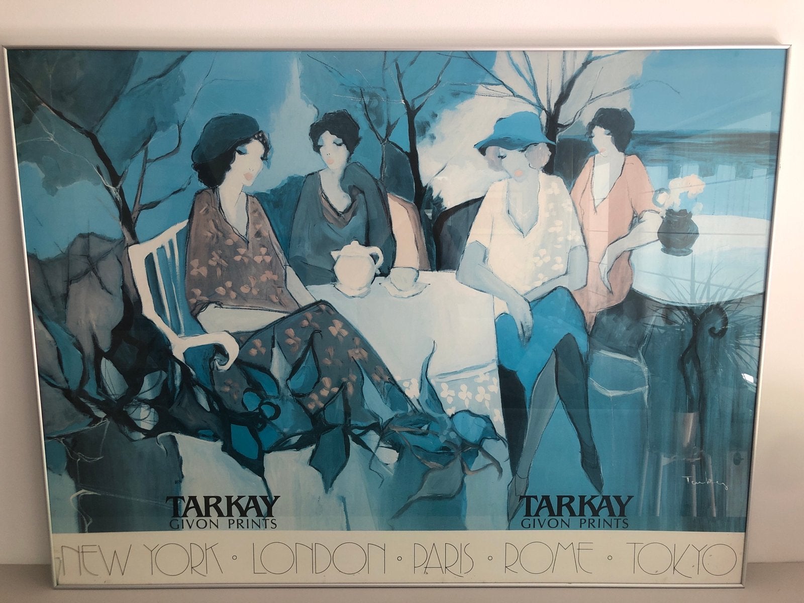 Tarkay Givon Prints - New York, London, Paris, Rome, Tokyo, Antiek en Kunst, Ophalen, Figuren, Papier/karton, Ingelijst