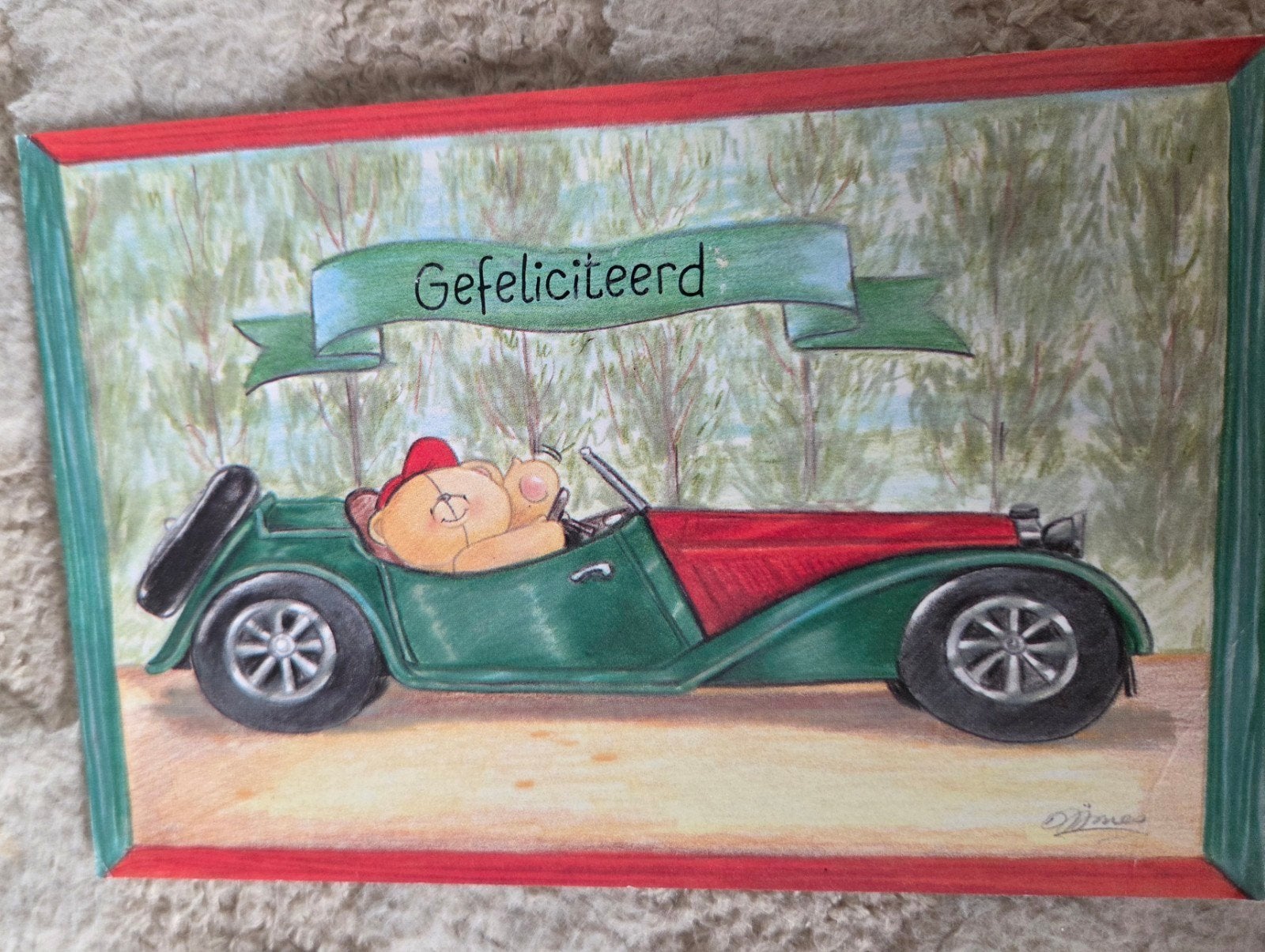 Forever Friends 'Gefeliciteerd' ansichtkaart, Verzenden, 1980 tot heden, Gelopen, Kinderen