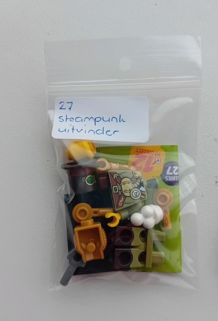 Lego minifiguur steampunk inventor,  nieuw, CMF 27, Lego, Nieuw, Ophalen of Verzenden, Minifiguur