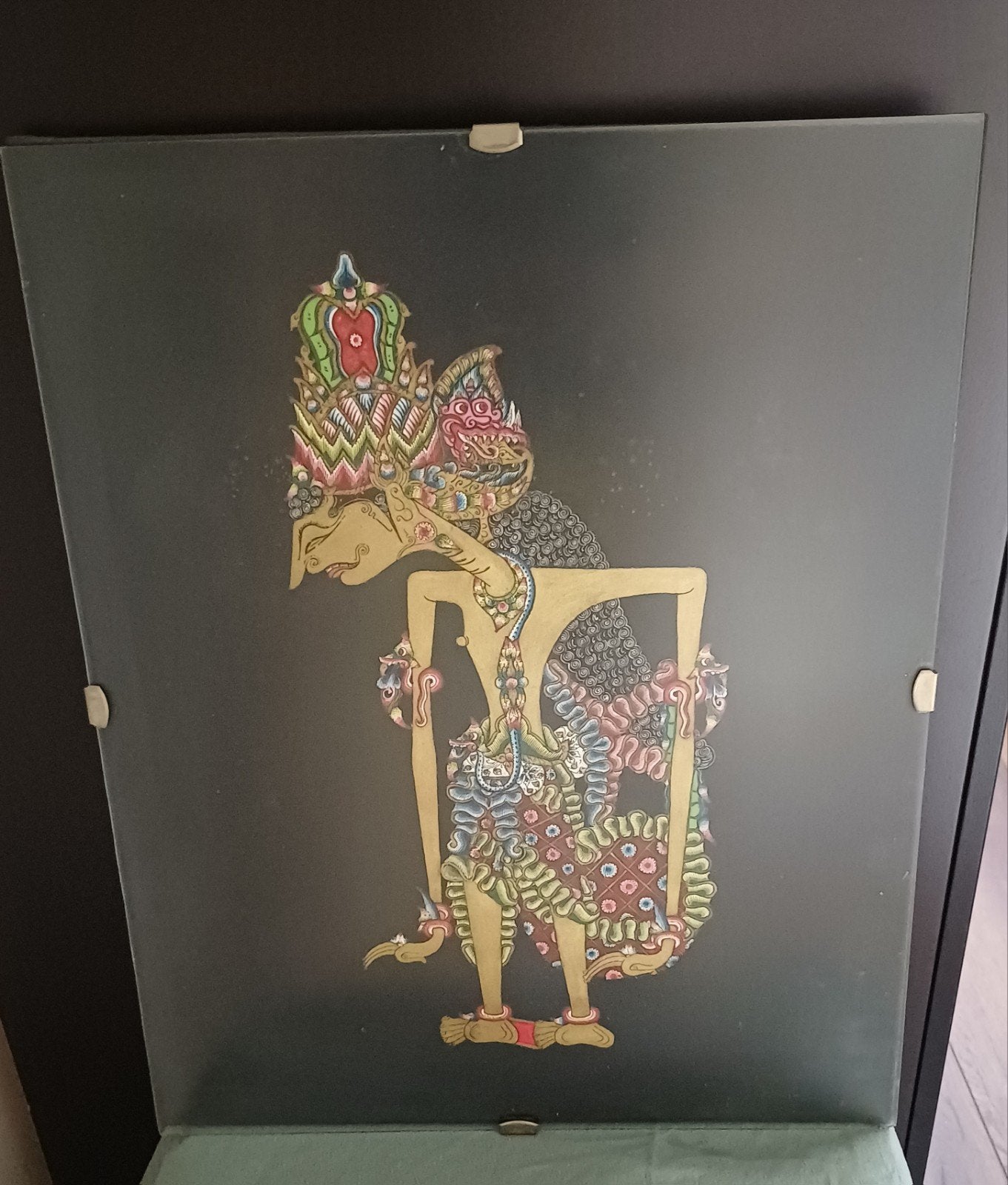 Wajang pop schilderij - Indonesische kunst, Antiek en Kunst, Kunst | Niet-Westerse kunst, Ophalen, Schilderij, Overige materialen