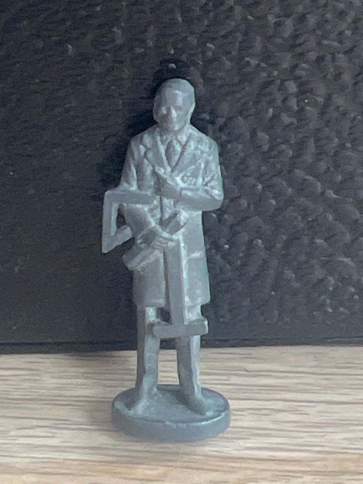 Miniatuur figuur lood/tin wiskundige, Ophalen of Verzenden, Gebruikt