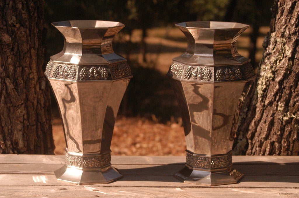 Brocante - Stel schitterende siervazen!, Huis en Inrichting, Woonaccessoires | Vazen, Overige materialen, Gebruikt, Overige kleuren