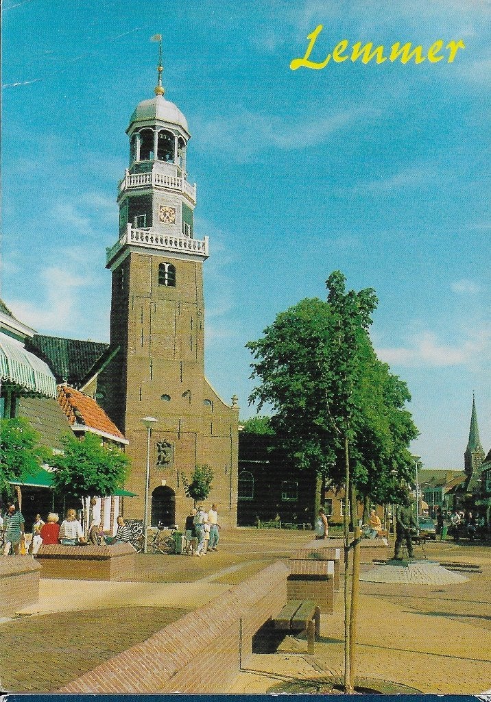 F626 Gelopen ansichtkaart lemmer, Ophalen of Verzenden, 1980 tot heden, Gelopen, Friesland