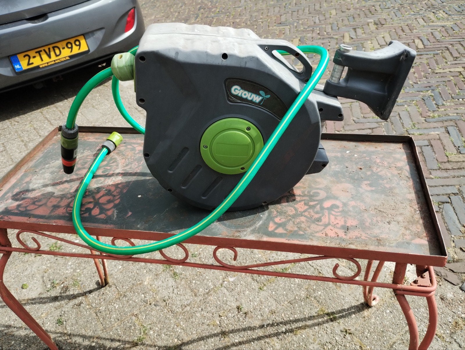 Tuinslang van het merk grouw, Ophalen