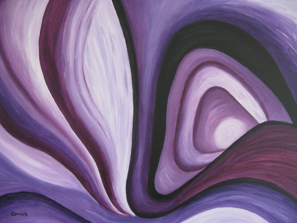 abstract schilderij , zelf geschilderd op doek met acryl, Ophalen