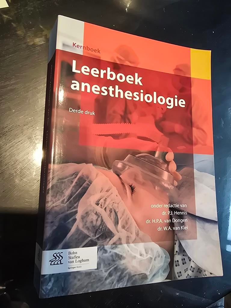 Leerboek Anesthesiologie 3e druk, Boeken, Studieboeken en Cursussen, Ophalen of Verzenden