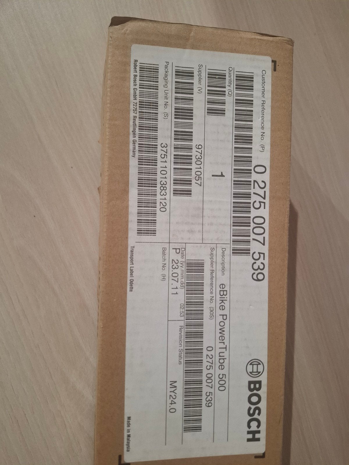 Bosch PowerTube 500Wh eBike accu - Nieuw in doos, Ophalen