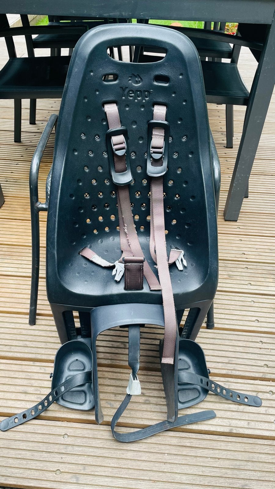 Yepp gmg kinderzitje achter met adapter, Ophalen, Achterzitje, 9 t/m 36 kg, Gebruikt