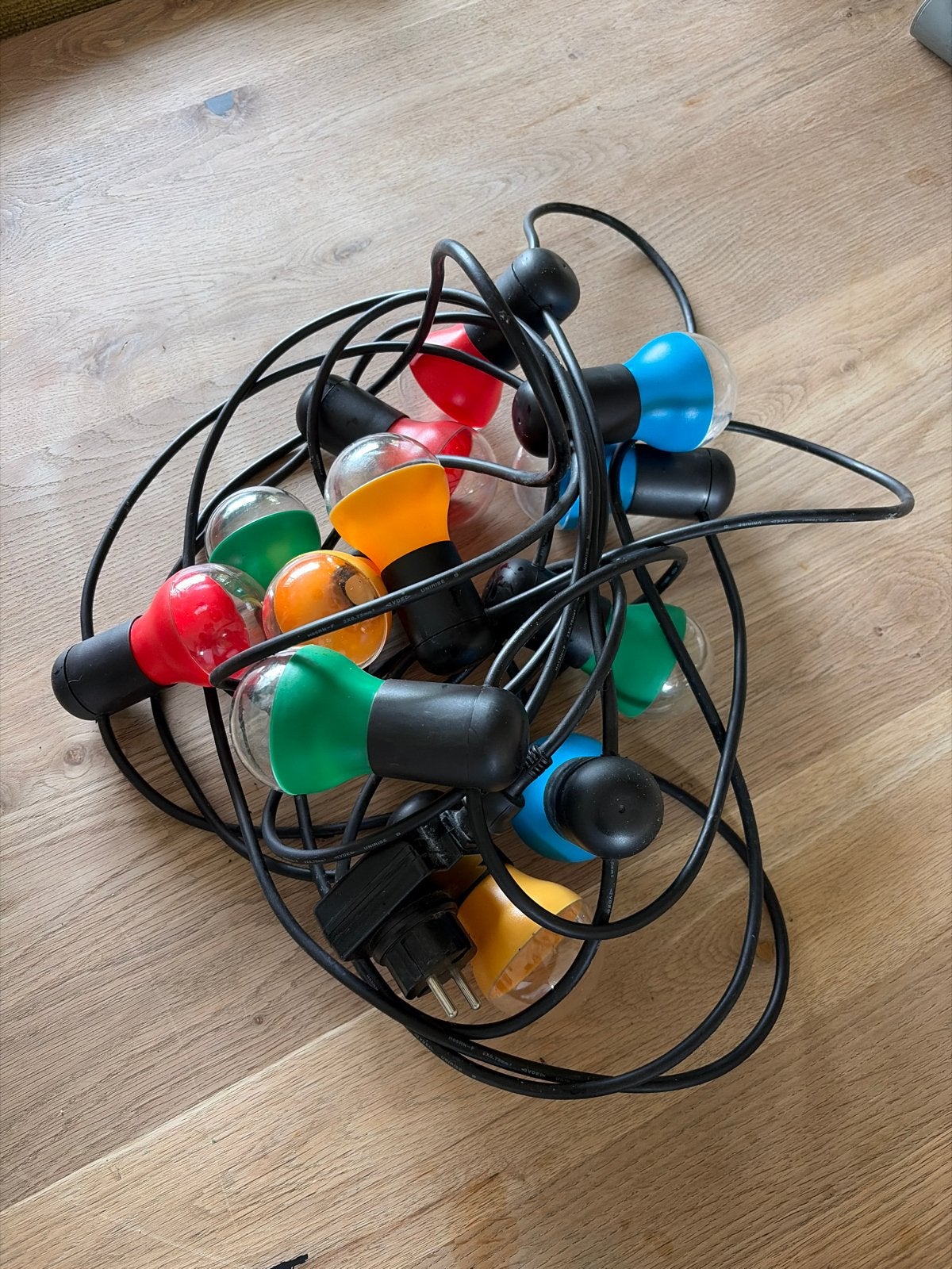 IKEA lichtsnoer voor binnen en buiten - helder wit licht, Wit, Gebruikt, Waterbestendig, Ophalen of Verzenden